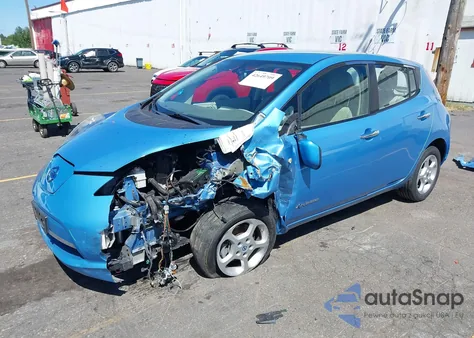 2012 Nissan Leaf Sl z USA, uszkodzony, nr VIN JN1AZ0CPXCT020913